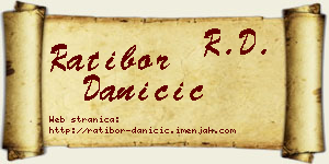 Ratibor Daničić vizit kartica